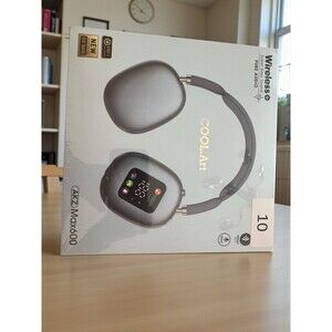 AKZ Max600 Wireless Bluetooth Over-Ear Headphones HiFi Sound w/ Display NEW